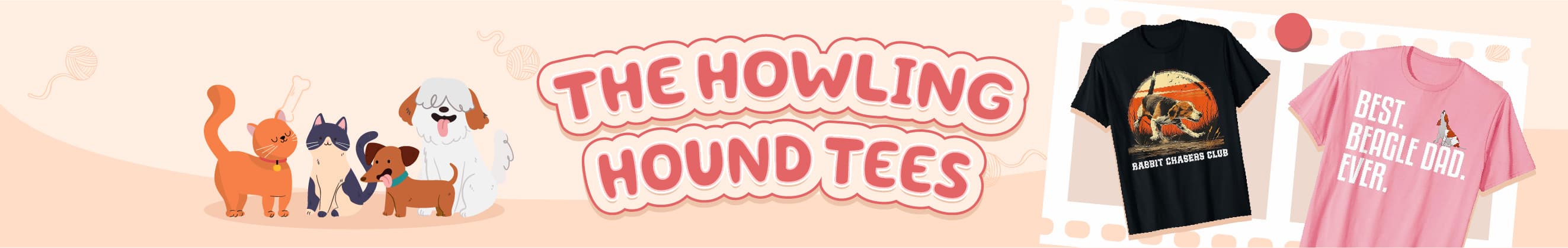 The Howling Hound Tees banner